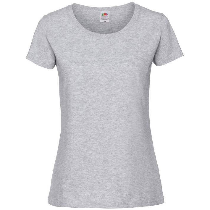 16.1424 F.O.L. - Lady-Fit Iconic 195 Ringspun T heather grey .610