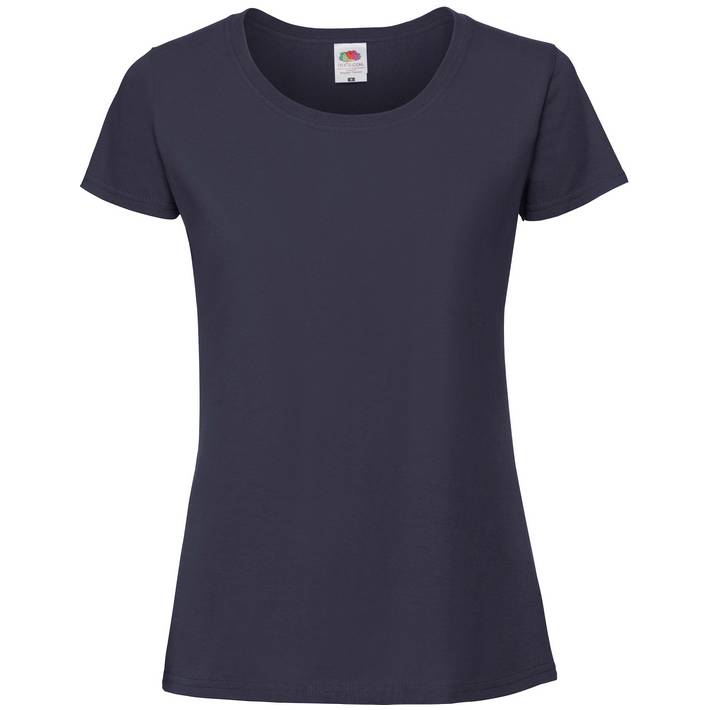 16.1424 F.O.L. - Lady-Fit Iconic 195 Ringspun T deep navy .a36