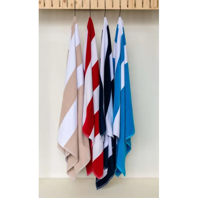 Črtasta velur brisača za plažo Classic Marine OLIMA