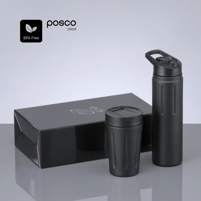 Termo komplet Scandic: lonček 350 ml in jeklena steklenica 750 ml