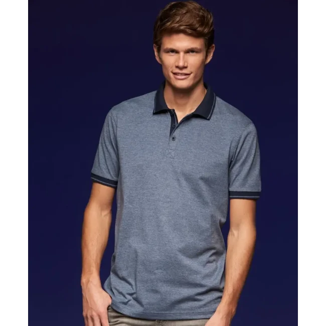 Moška polo majica iz jerseyja melange Daiber JN 706