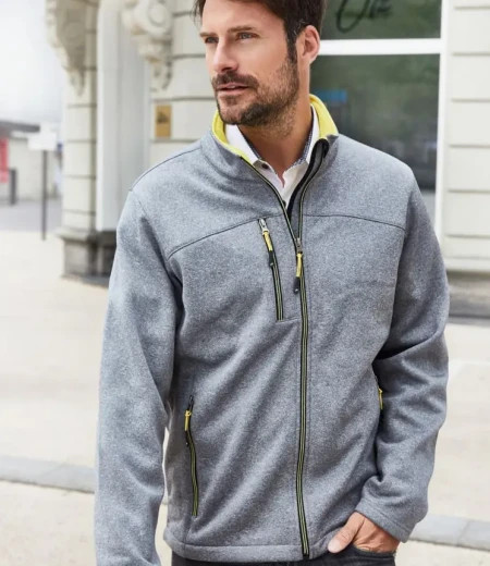 Moška dvoslojna softshell jakna melange Daiber JN 1148