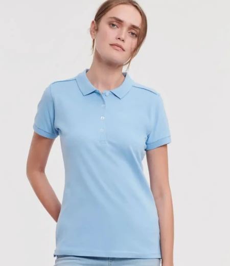 Ženska raztegljiva polo majica Russell Athletic 566F
