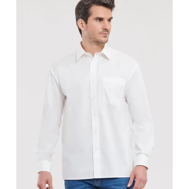 Poplin srajca z dolgimi rokavi Russell Athletic 936M