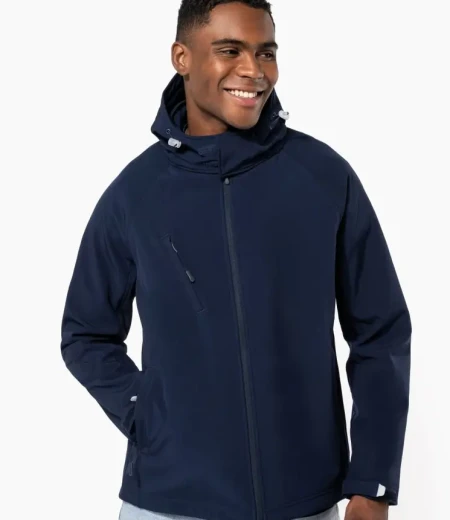 Moška s kapuco 3-slojna softshell jakna Kariban K 413