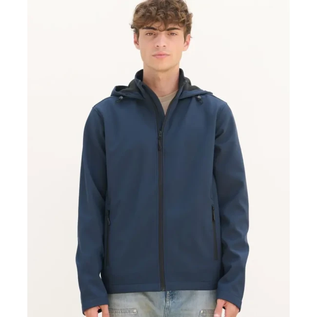 Moška s kapuco 2-slojna softshell jakna SOL'S Race Hooded Men