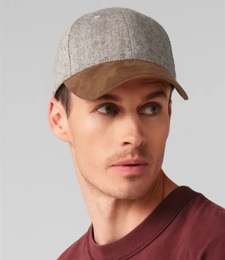 Šestdelna kapa Herringbone Suede B 627 – Beechfield