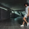 Obleka iz majičnega blaga s pokončnim ovratnikom Build your Brand BY 101
