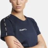 Ženska kontrastna športna srajca Craft TW Squad Go Contrast Jersey W
