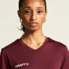 Ženska športna srajca z V-izrezom Craft TW Squad Go Jersey Solid W