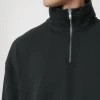 Unisex pulover s kratko zadrgo širšega ravnega kroja s suhim otipom Miller Dry