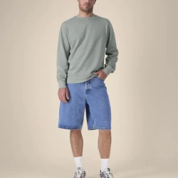 Unisex pulover brez kapuce z barvanjem po izdelavi iz prevešanke Matcher Vintage
