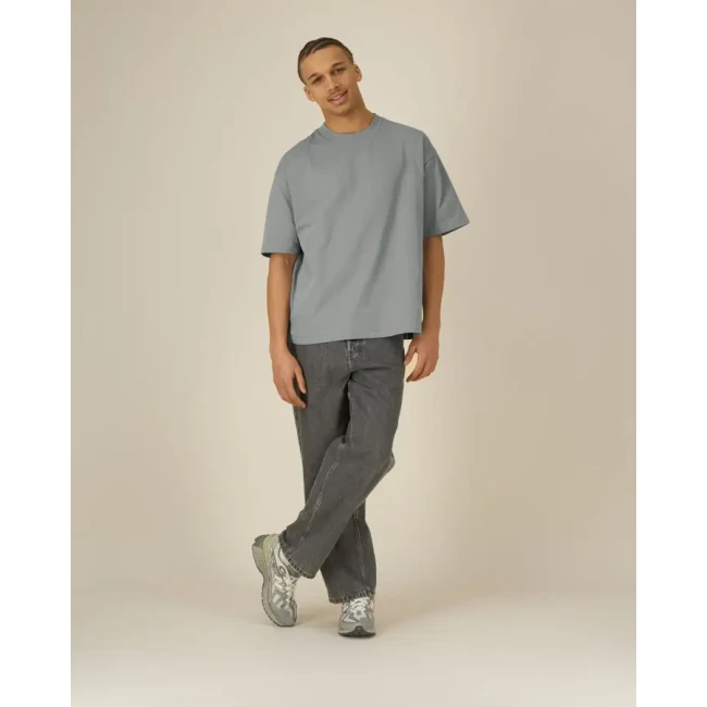 Težka unisex majica širšega ravnega kroja Asher