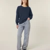 Ženski pulover brez kapuce z raglan rokavi Stella Clara