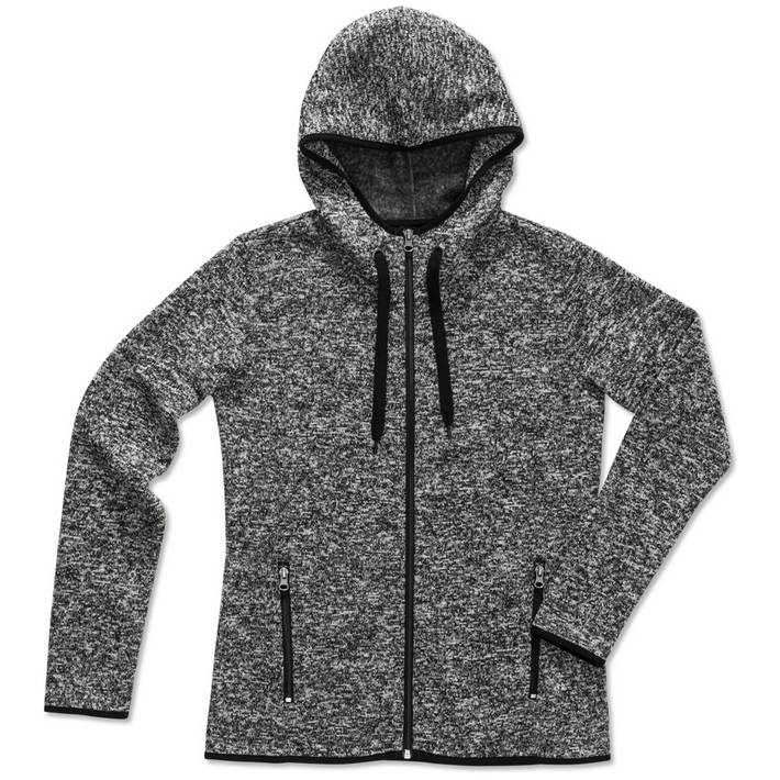 05.5950 - Stedman  Knit Fleece Jacket Women dark grey melange 071