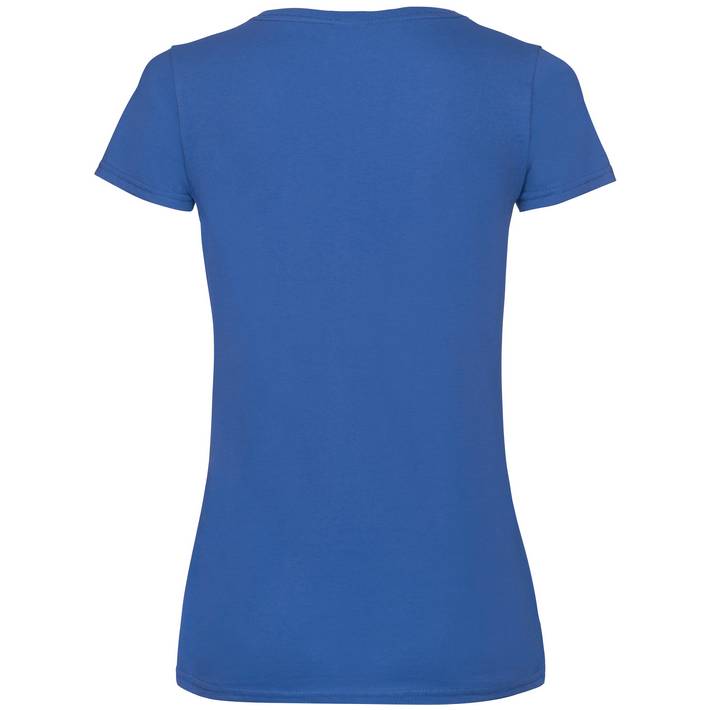 16.1398 - F.O.L.  Lady-Fit Valueweight V-Neck T royal blue 450