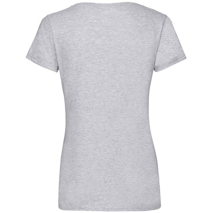 16.1398 - F.O.L.  Lady-Fit Valueweight V-Neck T heather grey 610