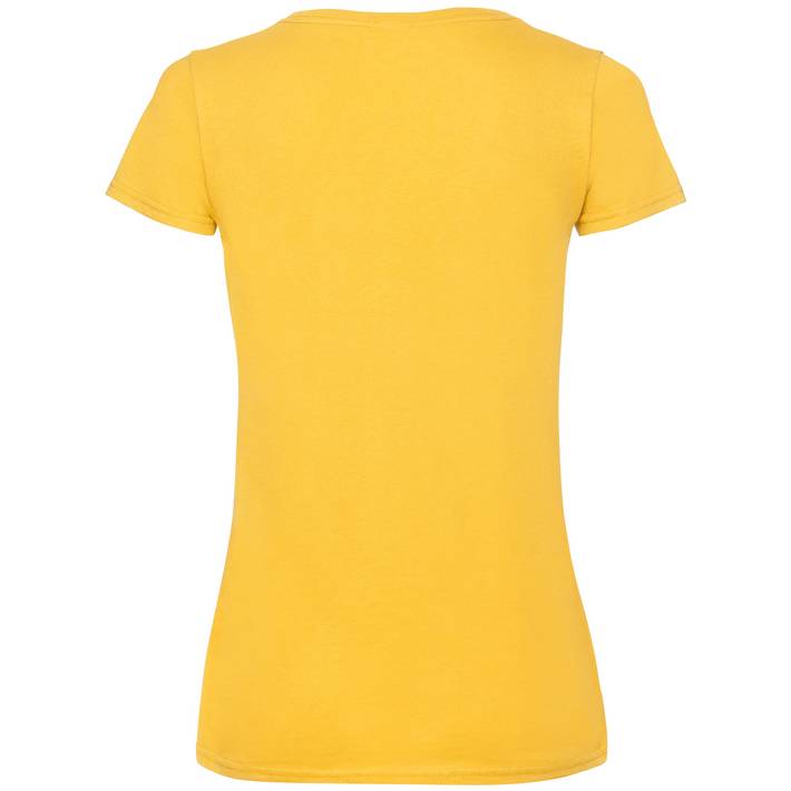 16.1398 - F.O.L.  Lady-Fit Valueweight V-Neck T sunflower a39