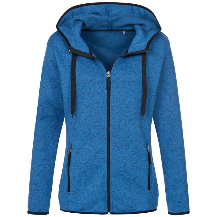 05.5950 Stedman  Knit Fleece Jacket Women blue melange .l19
