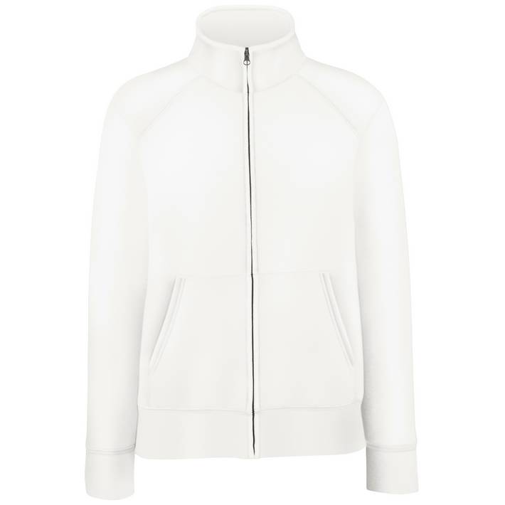 16.2116 F.O.L.  Premium Lady-Fit Sweat Jacket white .001