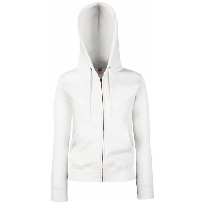 16.2118 F.O.L.  Premium Lady-Fit Hooded Jacket white .001