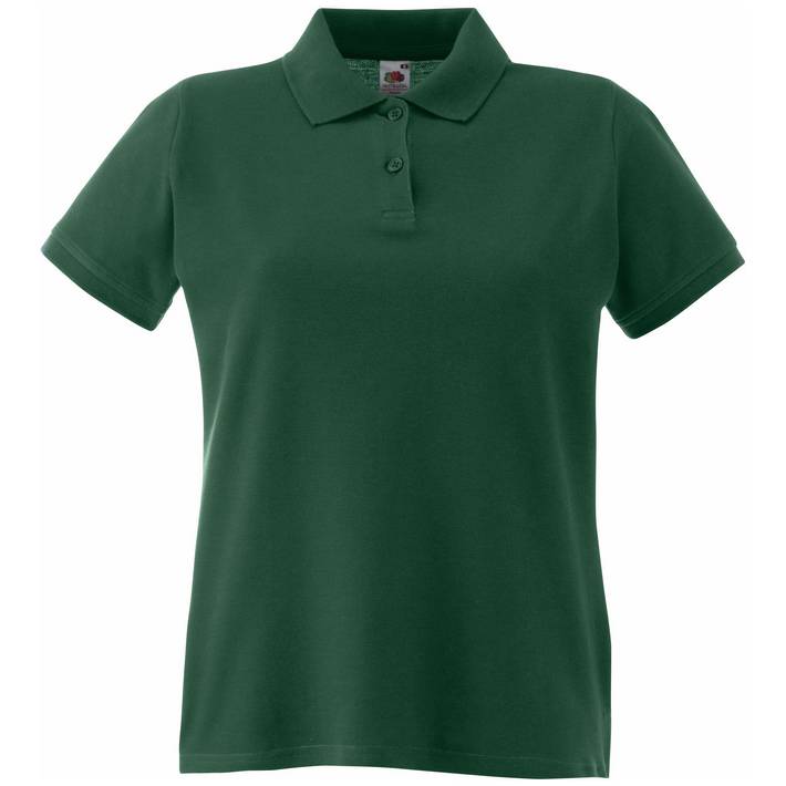 16.3030 F.O.L.  Lady-Fit Premium Polo forest green .074