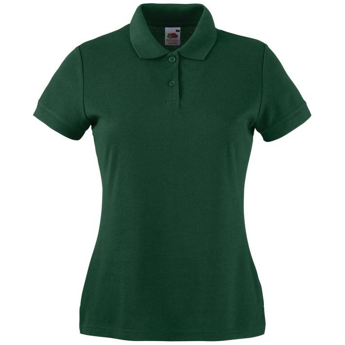 16.3212 F.O.L.  Lady-Fit 65/35 Polo bottle green .540