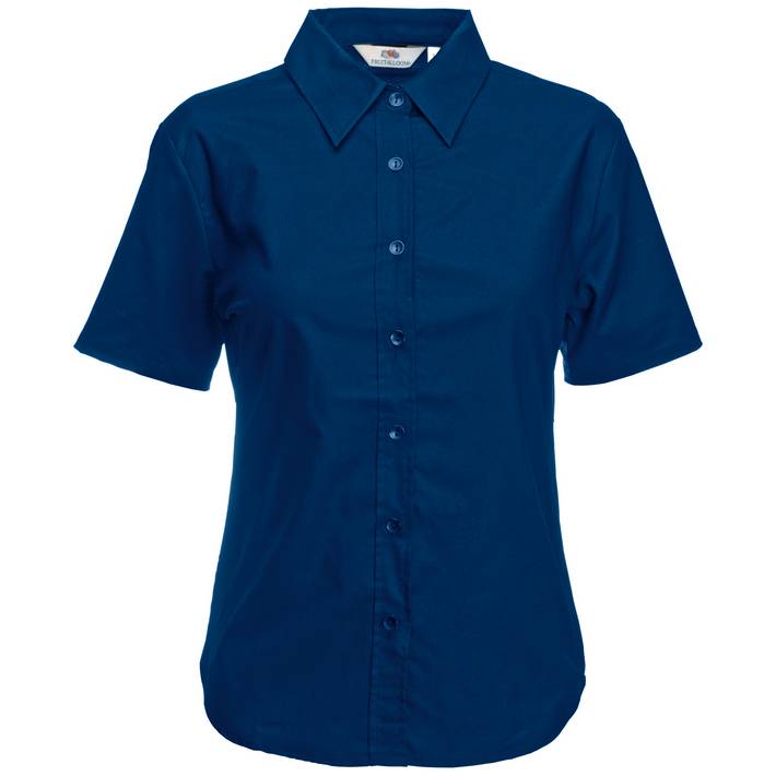 16.5000 F.O.L.  Lady-Fit Oxford Shirt SSL navy .003