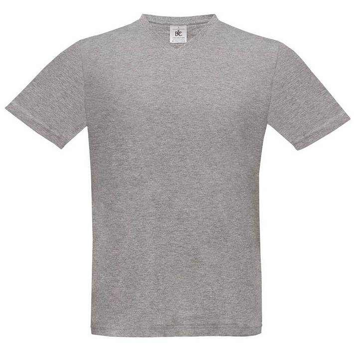 01.0006 B&C - Exact V-Neck sport grey .620