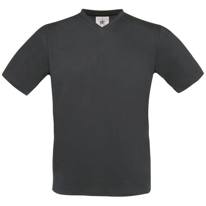 01.0006 B&C - Exact V-Neck dark grey .670
