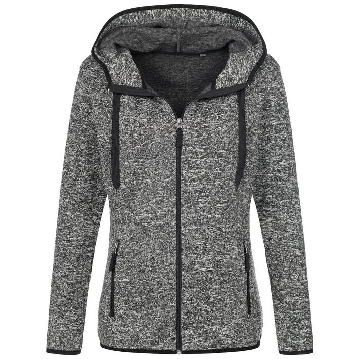05.5950 Stedman - Knit Fleece Jacket Women dark grey melange .071