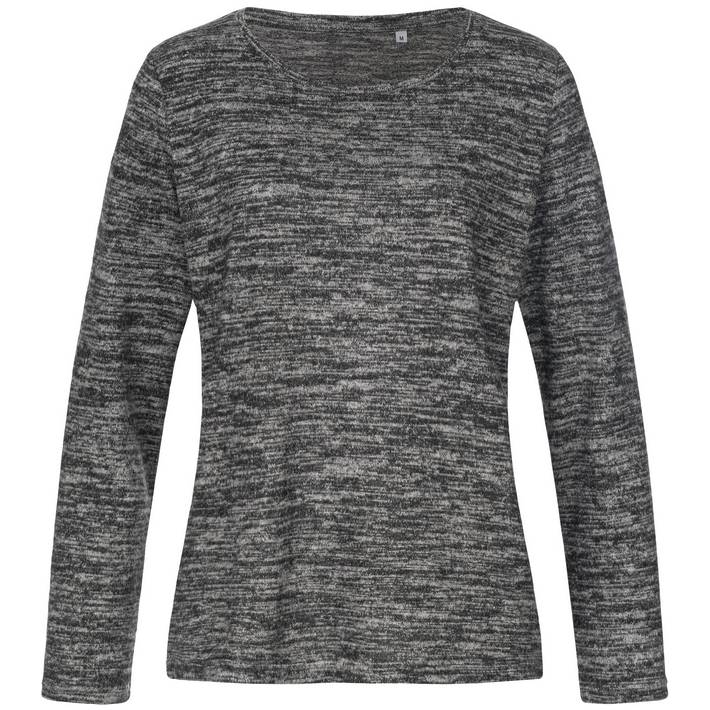 05.9180 Stedman - Knit Sweater Women dark grey melange .071