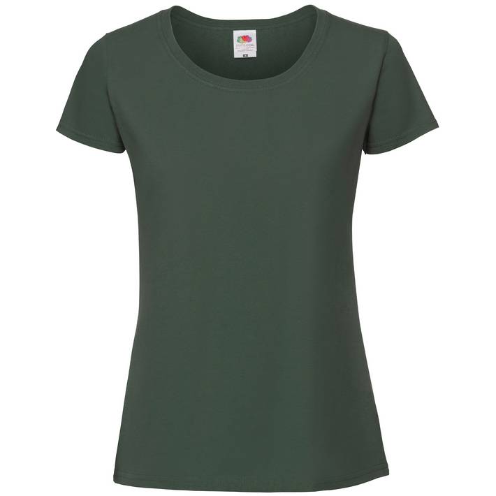 16.1424 F.O.L. - Lady-Fit Iconic 195 Ringspun T bottle green .540