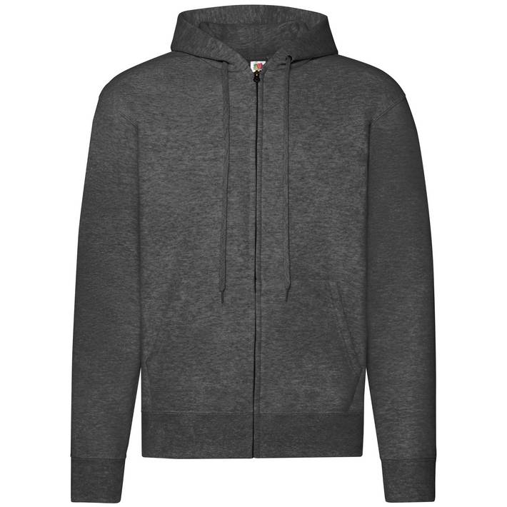 16.2062 F.O.L. - Classic Hooded Sweat Jacket dark heather grey .t37
