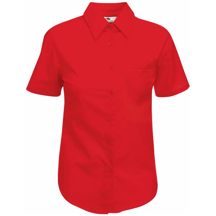 16.5014 F.O.L. - Lady-Fit Poplin Shirt SSL red .004
