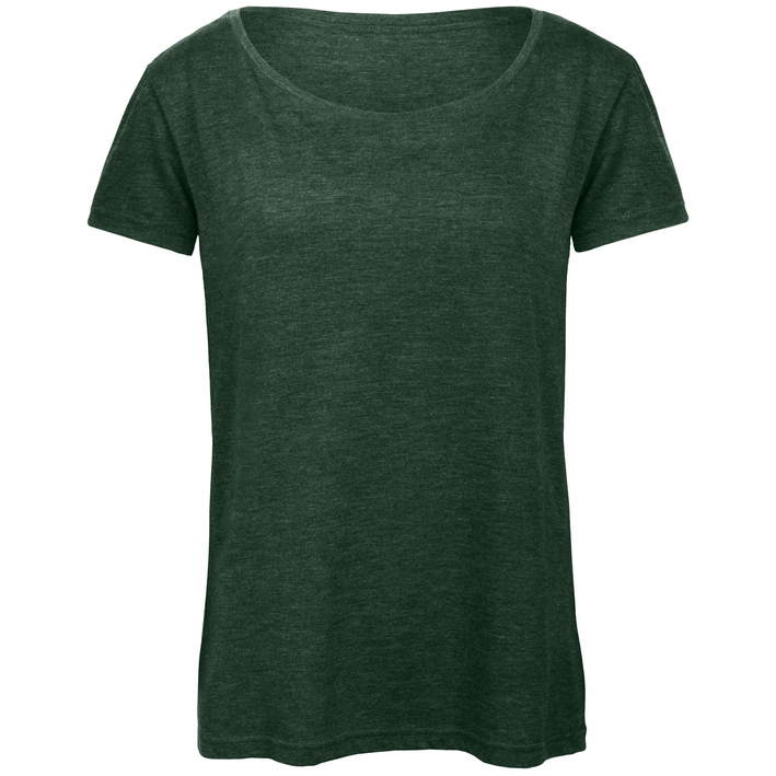 01.TW56 B&C - Triblend /women heather forest .u46