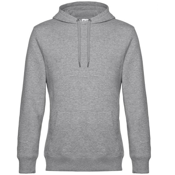 01.U02K B&C - KING Hooded_° heather grey .610