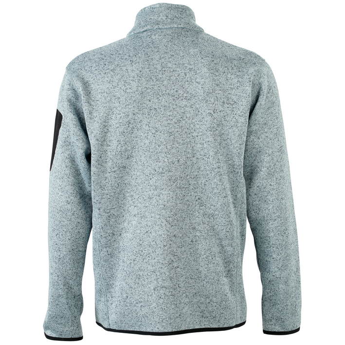 02.0762 James & Nicholson - JN 762 light grey melange/red .o24