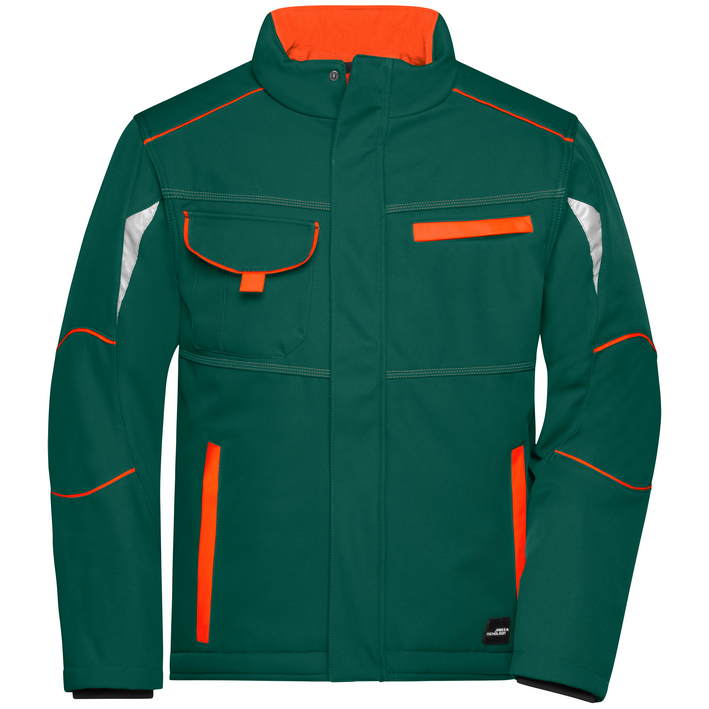 02.0853 James & Nicholson - JN 853 dark green/orange .s49