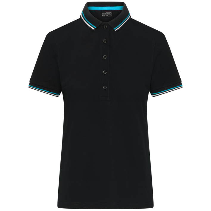 02.1305 James & Nicholson - JN 1305 black/white/turquoise .j28