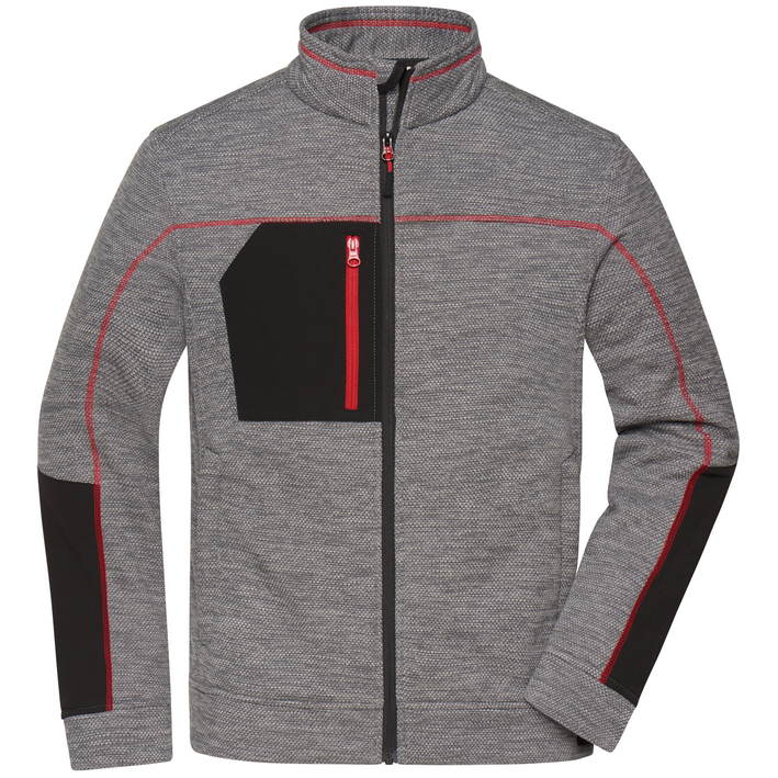 02.1818 James & Nicholson - JN 1818 carbon melange/black/red .z63