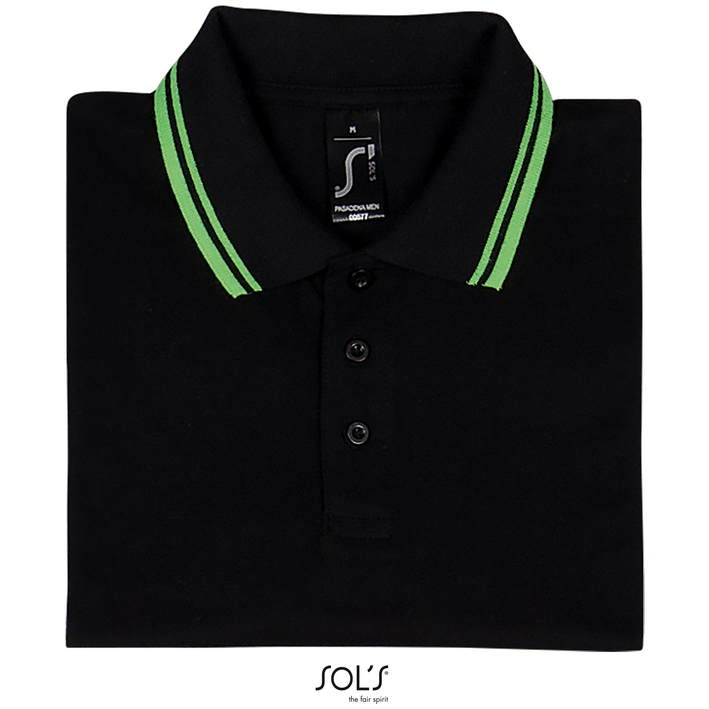 25.0577 SOL'S - Pasadena Men black/lime .a04