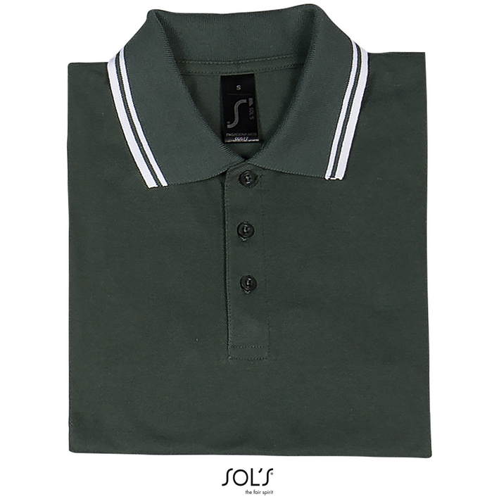 25.0577 SOL'S - Pasadena Men forest green/white .l57