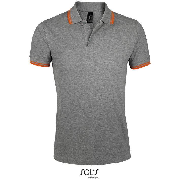 25.0577 SOL'S - Pasadena Men melange grey/orange .n30