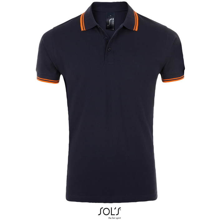 25.0577 SOL'S - Pasadena Men french navy/neon orange .y95