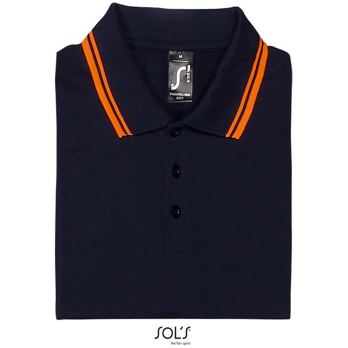 25.0577 SOL'S - Pasadena Men french navy/neon orange .y95
