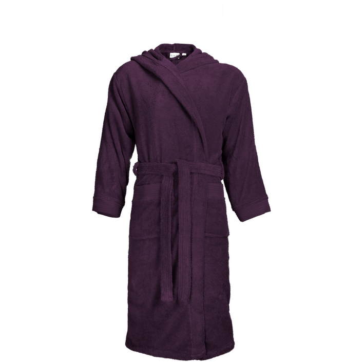 48.1021 The One - Bathrobe hooded plum .574