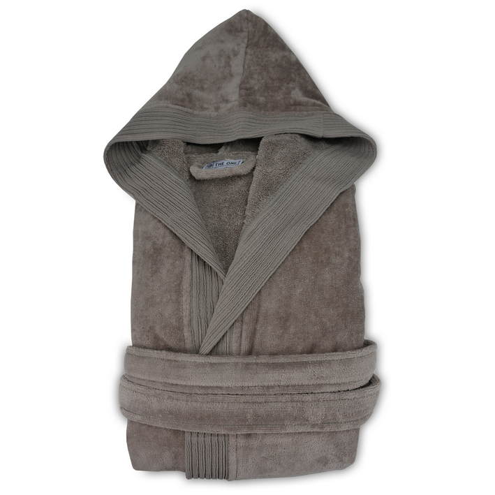 48.1043 The One - Velour Bathrobe taupe .h22