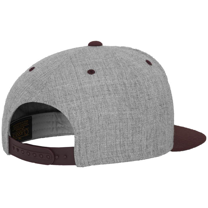 55.6089 Flexfit - 6089M heather grey/maroon .x83