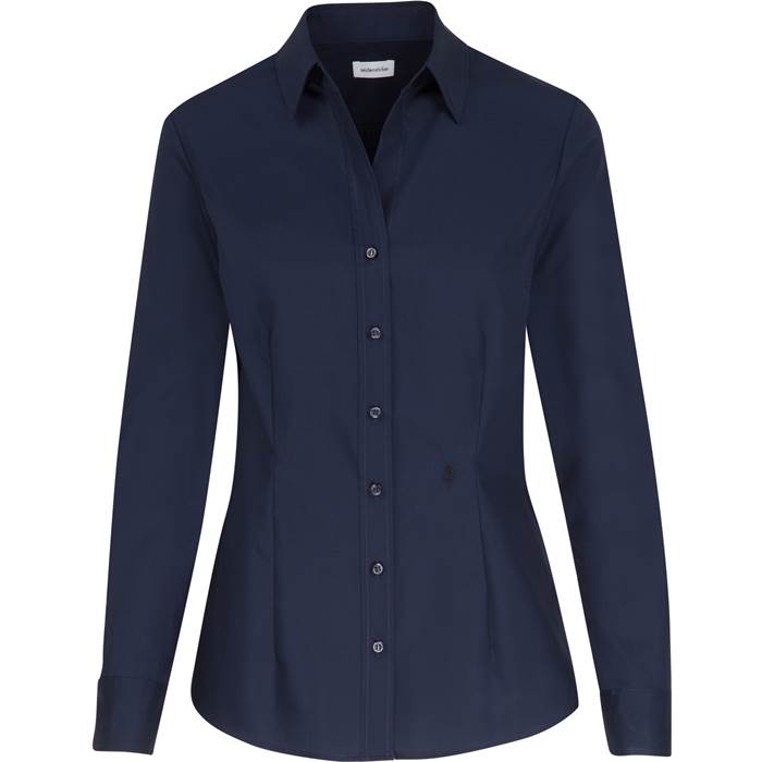 78.0613 Seidensticker - Blouse Slim LSL navy .003